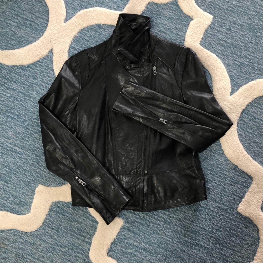 NWT Theory leather motorcycle jacket.
